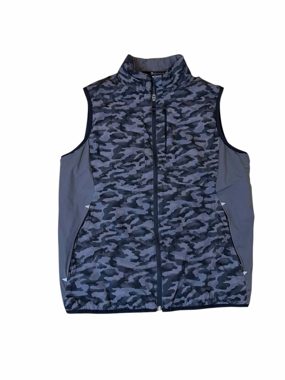 Vineyard Vines Men's Grey Camo On-The-Go Performance Vest Size S